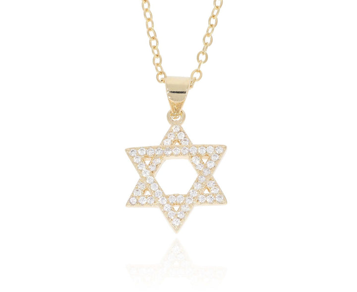 Star of david | שרשרת מגן דוד מצופה זהב