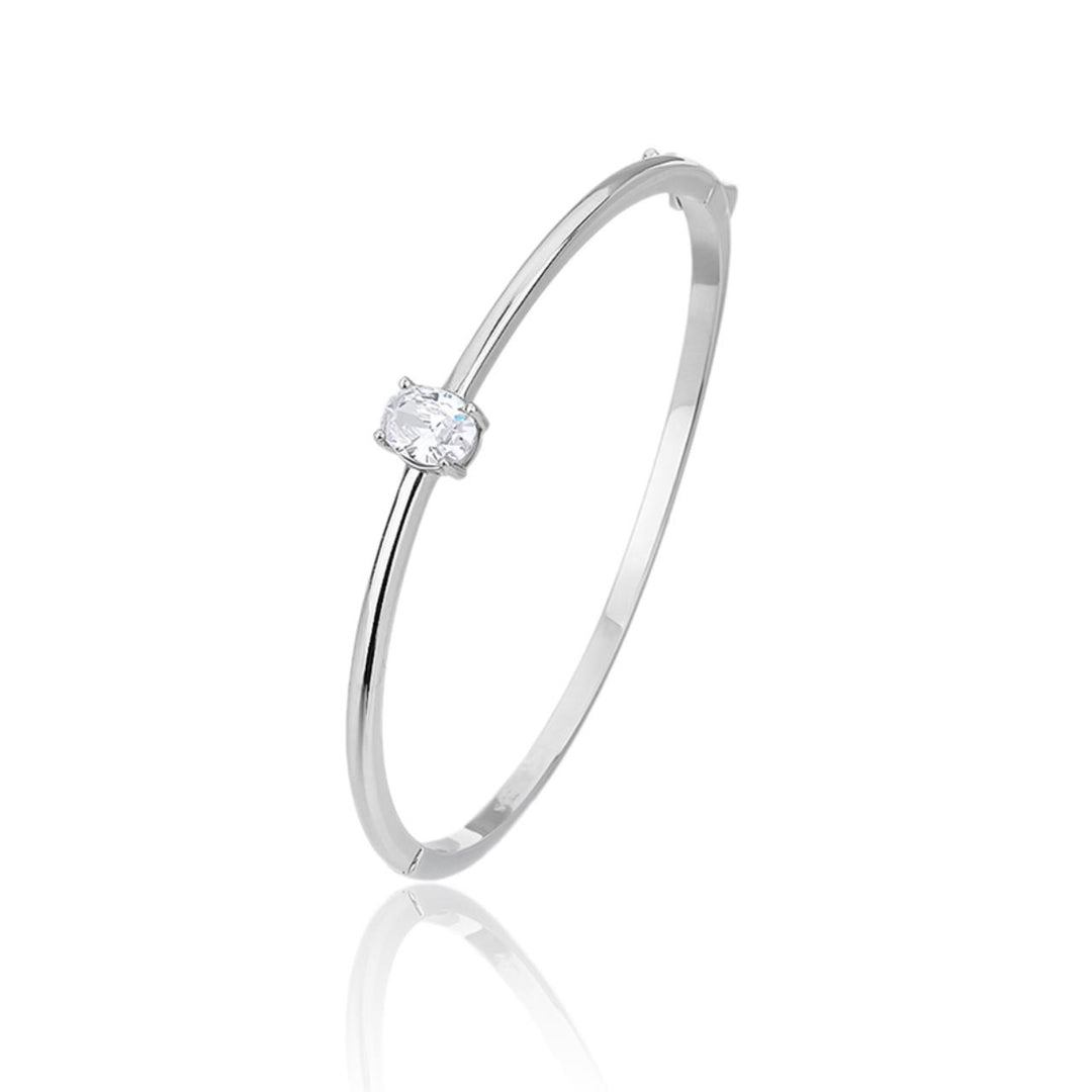 RoseGold Zarconia | צמיד קשיח כסף 925 לאישה