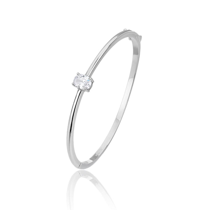 RoseGold Zarconia | צמיד קשיח כסף 925 לאישה