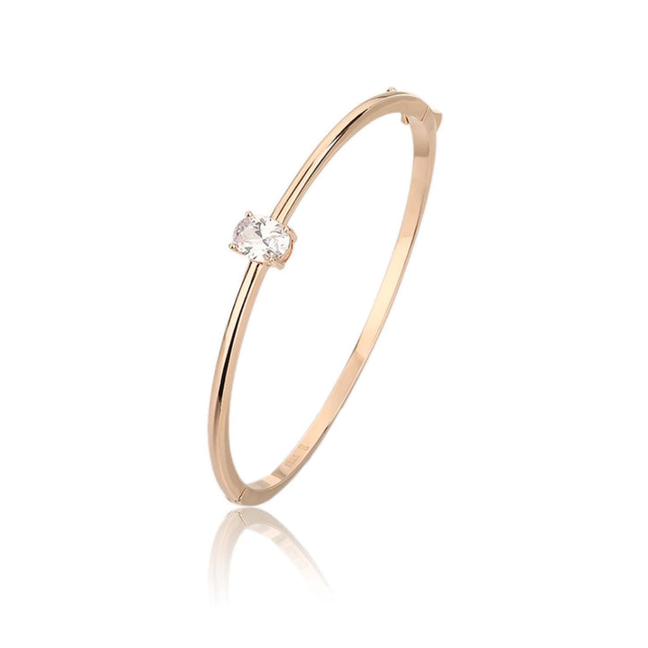 RoseGold Zarconia | צמיד קשיח כסף 925 לאישה