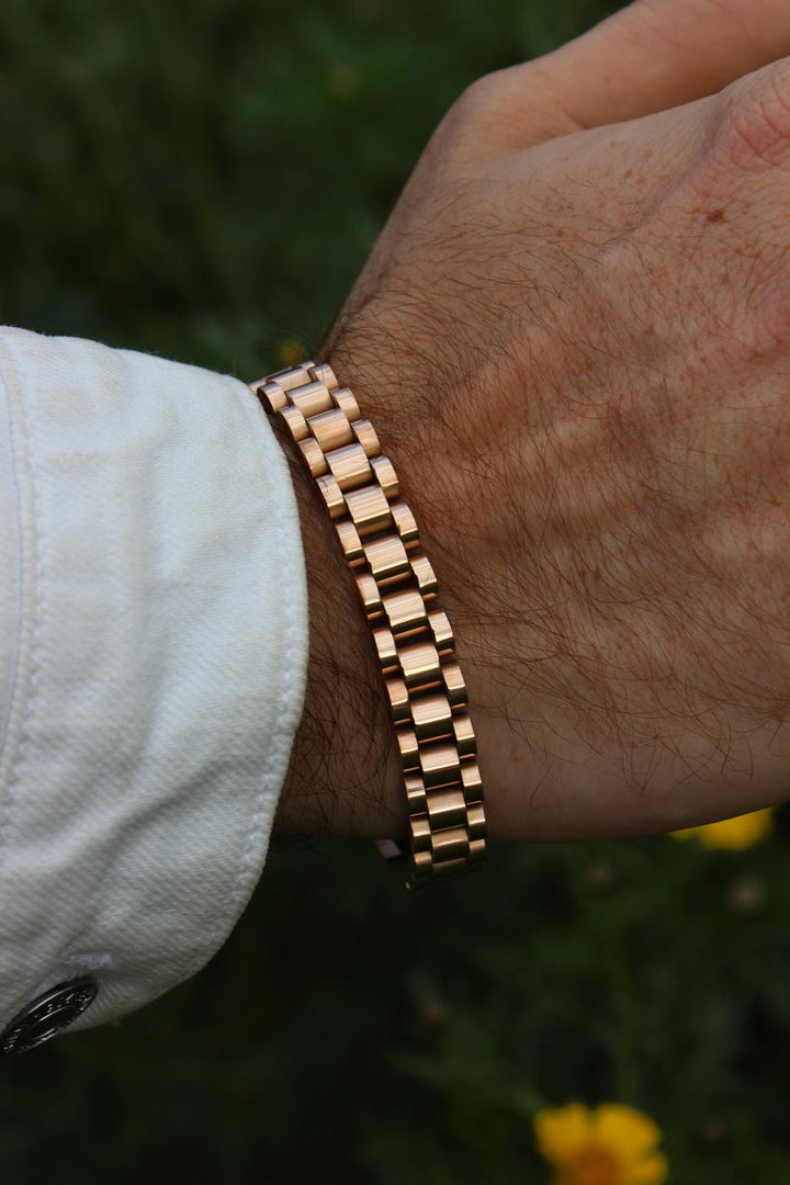 Rose Gold Hombre | צמיד רצועה לגבר