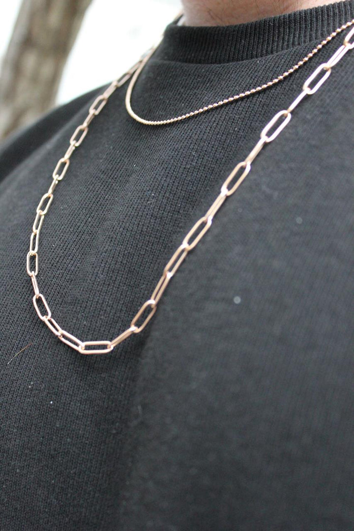 RoseGold Layrino | שרשרת 2 שכבות רוז גולד