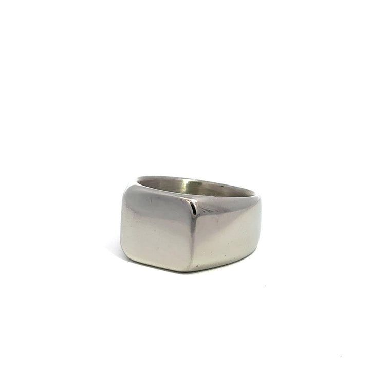 Stamp | טבעת חותם כסף חלקה