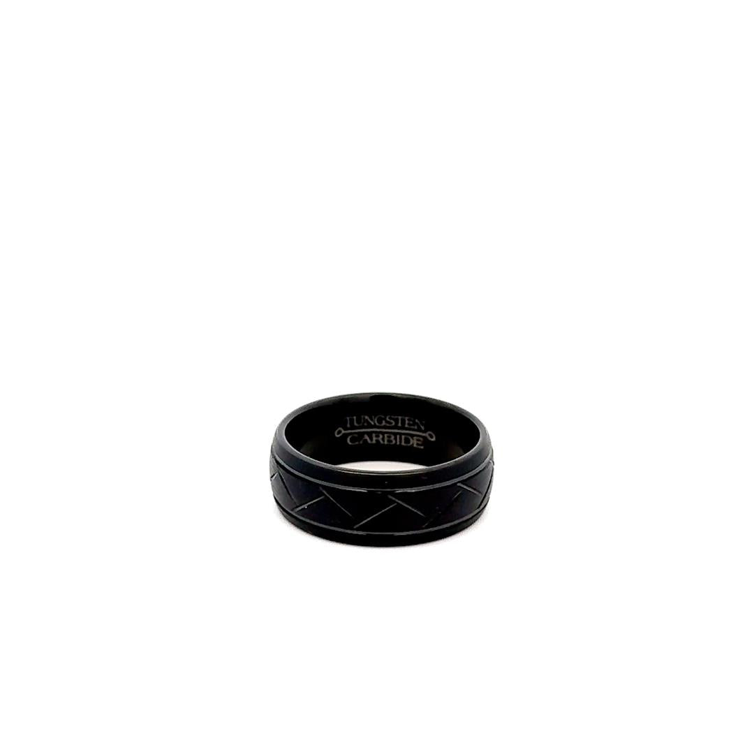 Carbon © טבעת שחורה לגבר