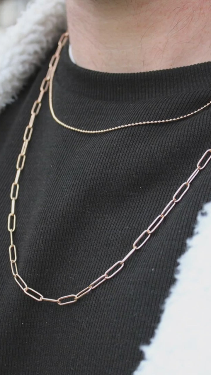 RoseGold Layrino | שרשרת 2 שכבות רוז גולד